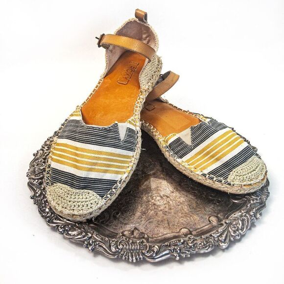 NWOT Roxy Rosalie Espadrille Flat Sandals Sz 12 - Picture 10 of 11